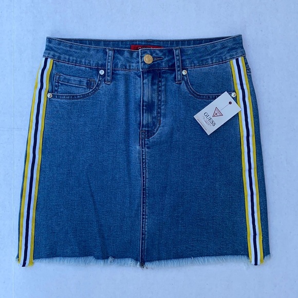 New GUESS Women's Denim Skirt SZ 27 - Picture 1 of 5